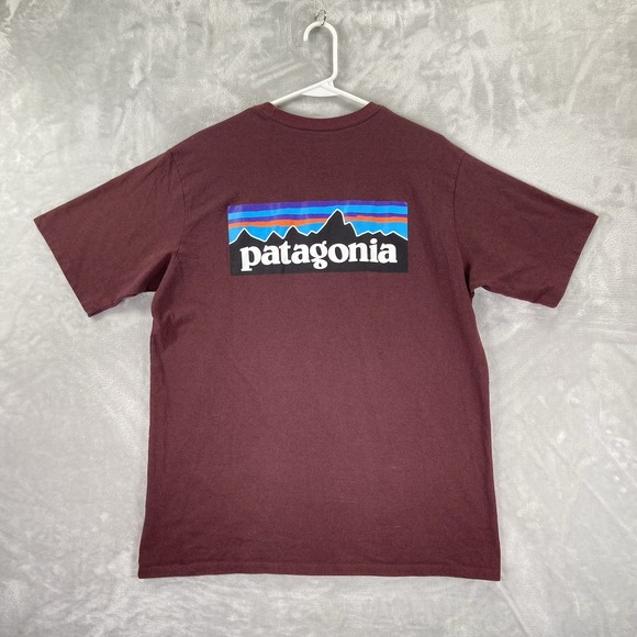 Patagonia Other - Patagonia T-Shirt mens Medium P-6 Graphic Logo Responsibili-Tee Short Sleeve Red
